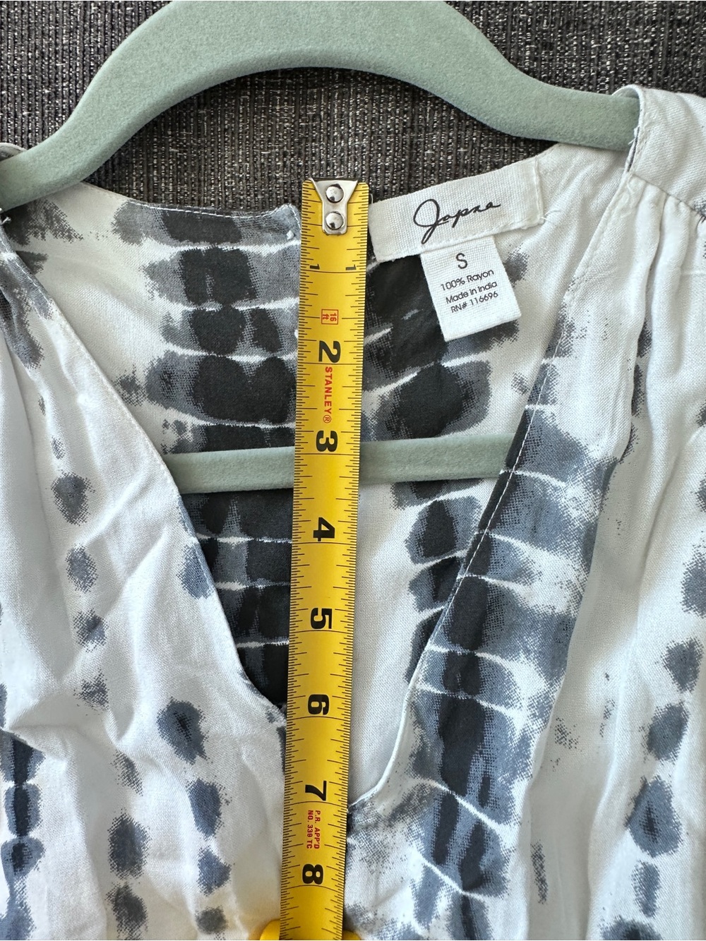 Japna Black and White Tie-Dye Maxi Dress size S - Picture 16 of 16